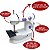 Mini Maquina Costura Portátil Completa Mesa Pedal Importway - Imagem 6
