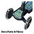 Patinete 3 Rodas Dobráveis E Ajustável Preto Com Desenho Preto Importway - Imagem 7