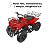 Mini Quadriciclo 49cc Partida Elétrica 60kg 45km/h à Gasolina Vermelho Importway - Imagem 4