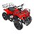 Mini Quadriciclo 49cc Partida Elétrica 60kg 45km/h à Gasolina Vermelho Importway - Imagem 1