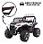 Mini Carro Elétrico Utv Infantil Jipe 4x4 24v Com Luz E Som Branco Brinqway - Imagem 6