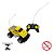 Carro Pick Up Controle Remoto Amarelo Criança Carrinho 4 Funções Importway - Imagem 8