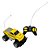 Carro Pick Up Controle Remoto Amarelo Criança Carrinho 4 Funções Importway - Imagem 1