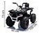 Mini Quadriciclo Elétrico Moto Infantil Bateria 12v Luz Som Controle Bivolt Brinqway Bw-209 Cor Branco - Imagem 2