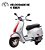 Mini Moto Elétrica Infantil Grande Vespa Licenciado Piaggio 12v Inmetro 107cm X 47cm X 73cm - Imagem 9