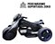 Mini Moto Elétrica 6v Triciclo Futurista Criança Infantil Led Som Usb Preto Brinqway Bw-223 Bivolt - Imagem 5