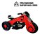 Mini Moto Elétrica 6v Triciclo Futurista Criança Infantil Led Som Usb Vermelho Brinqway Bw-223 Bivolt - Imagem 5