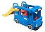 Playground Infantil Parquinho 2x1 Ônibus C/ Escorregador Cor Azul - Imagem 1