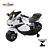 Mini Moto Elétrica Infantil Luzes Sons Leds 6v Cor Branco Até 25kg Importway - Imagem 10