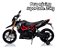 Mini Motinha Elétrica Infantil Moto Importway Aprilia Dorsoduro 900 12v Luz Som Até 25kg Preta - Imagem 6