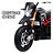 Mini Motinha Elétrica Infantil Moto Importway Aprilia Dorsoduro 900 12v Luz Som Até 25kg Preta - Imagem 5