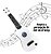 Mini Violao Infantil 57cm Branco Ukulele Palheta Cordas Aço - Imagem 7