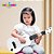 Mini Violao Infantil 57cm Branco Ukulele Palheta Cordas Aço - Imagem 6