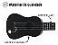 Mini Violao Infantil 57cm Preto Ukulele Palheta Cordas Aço - Imagem 3