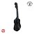 Mini Violao Infantil 57cm Preto Ukulele Palheta Cordas Aço - Imagem 10