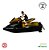 Mini Jet Ski Moto Aquática Recarregável Brinquedo Infántil Amarelo - Imagem 10