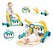 Andador Infantil 2 Em 1 Piano Empurrador E Tapete Musical - Imagem 1