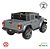 Mini Carro Elétrico Infantil 12v 4x4 Jeep Rubicon Até 50kg Cinza - Imagem 10