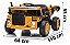 Mini Caminhão Elétrico Infantil Escavadeira 12v Basculante Cor Amarelo Bivolt - Imagem 2
