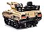 Mini Carro Elétrico Infantil Tanque Guerra 12v Munição Controle Musica Brinqway Bw-279 Cor Amarelo - Imagem 4