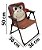 Kit Mesa 2 Cadeiras Guarda-sol Infantil Macaco Praia Camping - Imagem 2