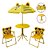 Kit Guarda-sol Infantil Tigrinho Praia Camping Mesa Cadeiras - Imagem 1