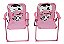 Kit Mesa 2 Cadeiras Guarda-sol Infantil Vaquinha Praia Camping Cor Rosa - Imagem 7