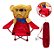 Cadeira Camping Praia Infantil C/ Bolsa Transporte Bichinhos Urso - Imagem 1