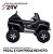 Mini Carro Infantil Unimog Mercedez 24v Suporta 30kg Preto Brinqway - Imagem 4