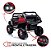 Mini Carro Infantil Unimog Mercedez 24v Suporta 30kg Vermelho Brinqway - Imagem 7