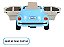Mini Carro Elétrico Infantil Volkswagen Fusca Beetle Dune 6v Azul Brinqway - Imagem 5