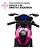 Moto Motinha Elétrica Infantil 12v Roda Eva Som Farol Rosa - Imagem 6