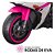 Moto Motinha Elétrica Infantil 12v Roda Eva Som Farol Rosa - Imagem 8