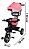 Triciclo Motoca Bicicleta 3 Rodas Infantil Passeio Com Empurrador Pedal Capota Rosa Brinqway Bw302rs - Imagem 3