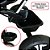 Triciclo Motoca Bicicleta 3 Rodas Infantil Passeio Com Empurrador Pedal Capota Rosa Brinqway Bw302rs - Imagem 7