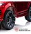 Mini Carro Elétrico Infantil Evoque 12v Banco Couro Roda Eva Vermelho - Imagem 6