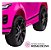 Mini Carro Elétrico Infantil Evoque 12v Banco Couro Roda Eva Rosa - Imagem 6