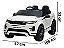 Mini Carro Elétrico Infantil Evoque 12v Banco Couro Roda Eva Branco - Imagem 2