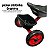 Triciclo Pedal Infantil P/ Criança Buzina Rodas Eva 2 Cestos Vermelho - Imagem 9