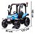 Mini Carrinho Trator Infantil Elétrico Potente 12v 110v/220v Cor Azul - Imagem 2