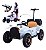 Carrinho Elétrico Infantil 12v Antigo Retrô Branco Apoio Pai Branco - Imagem 1