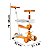 Patinete Infantil 3 Em 1 Com Cesto Luzes Som Amarelo Brinqway - Imagem 2