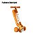 Patinete Infantil 3 Em 1 Com Cesto Luzes Som Amarelo Brinqway - Imagem 6