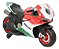 Mini Moto Elétrica Infantil 12v Ducatti Panigale 3 Velocidades Brinqway - Imagem 1