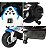 Mini Moto Elétrica 12v Bmw S1000rr Som Farol Led Licenciada Cor Branco - Imagem 5