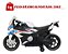 Mini Moto Elétrica 12v Bmw S1000rr Som Farol Led Licenciada Cor Branco - Imagem 7