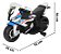 Mini Moto Elétrica 12v Bmw S1000rr Som Farol Led Licenciada Cor Branco - Imagem 2