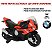 Mini Moto Elétrica 12v Bmw S1000rr Som Farol Led Licenciada Cor Vermelha - Imagem 8