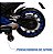 Mini Moto Elétrica Infantil Gigante Azul 24v Com Banco Couro E Luzes Azul - Imagem 7