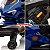 Mini Moto Elétrica Infantil Gigante Azul 24v Com Banco Couro E Luzes Azul - Imagem 6